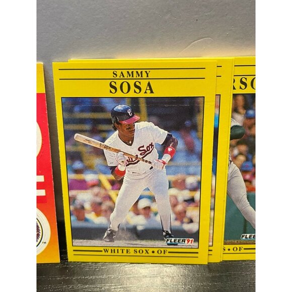 set of 95 Fleer Baseball cards 1991 MLB Sammy Sosa - Picture 5 of 7